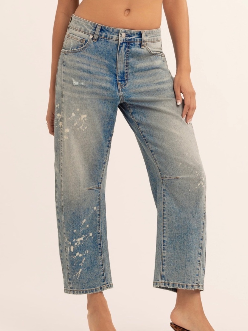 Jessica Simpson Women's and Women's Plus Cherry Barrel 5 Pocket Jeans - Picture 4 of 6